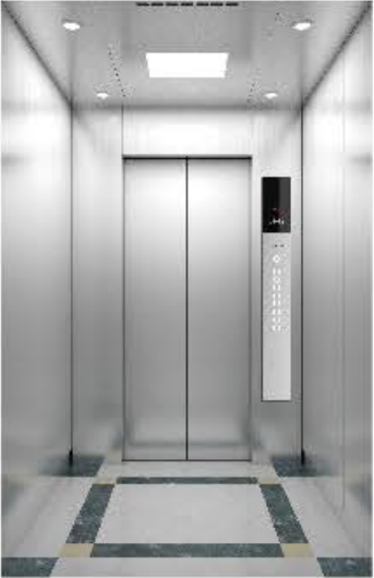 630kg~1600kg,1.0m/s~1.75m/s machine room elevator cabins, luxury residenti